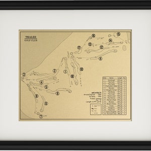 Tralee Golf Club Outline (Print)