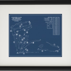 Country Club of Virginia Westhampton Course Blueprint (Print)