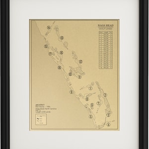 Contour des liens de golf de Nags Head (Imprimer)