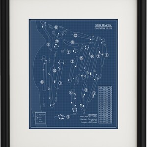 New Haven Country Club Blueprint (Impresión)