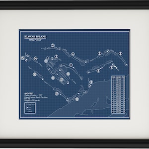 Oak Point en Kiawah Island Blueprint (Imprimir)