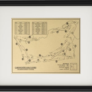 Carnoustie Golf Links Championship Course Outline (Imprimer)