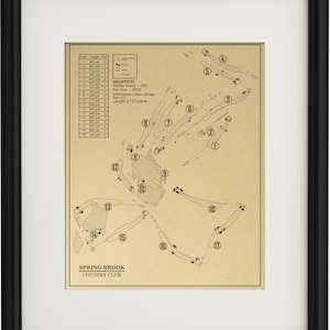 Spring Brook Country Club Outline (Print)
