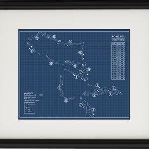 Ko Olina Golf Club Blueprint (Print)