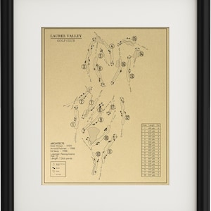 Laurel Valley Golf Club Outline (Print)