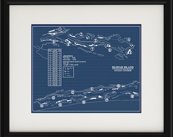 Kiawah Island Ocean Course Blueprint (Print)