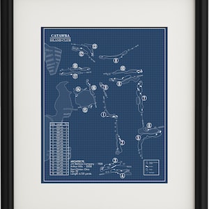 Catawba Island Club Blueprint (Imprimir)