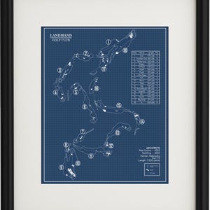 Landmand Golf Club Blueprint (Print)