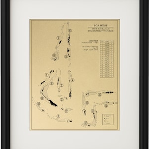 PGA West - Nicklaus Tournament Course Outline (Print)