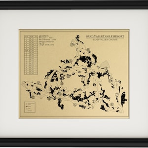 Sand Valley at Sand Valley Golf Resort Outline (Print)