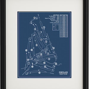 Portland Golf Club Blueprint (Print)