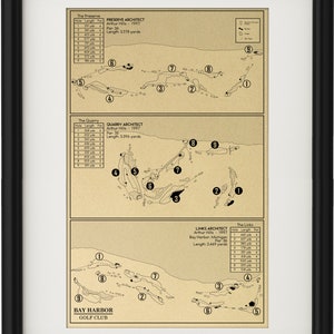 Bay Harbor Golf Club Outline (Print)