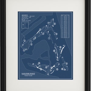 Sailfish Point Golf Club Blueprint (Print)