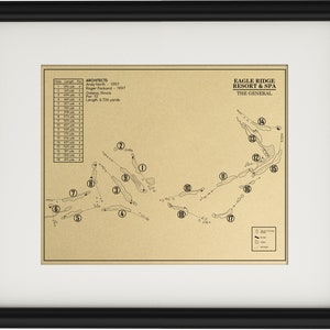 The General Course at Eagle Ridge Resort & Spa Outline (Print)