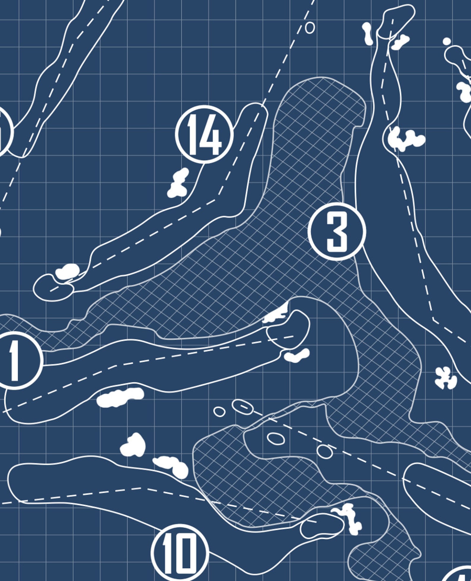 Edgewood Golf Course Map.pdf Edgewood Tahoe Golf Course Blueprint (print) - Etsy