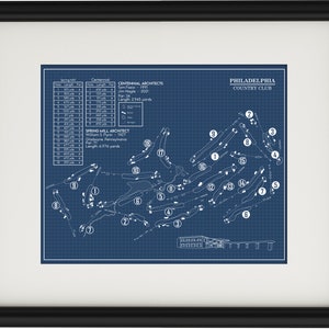 Philadelphia Country Club Blueprint (Imprimir)