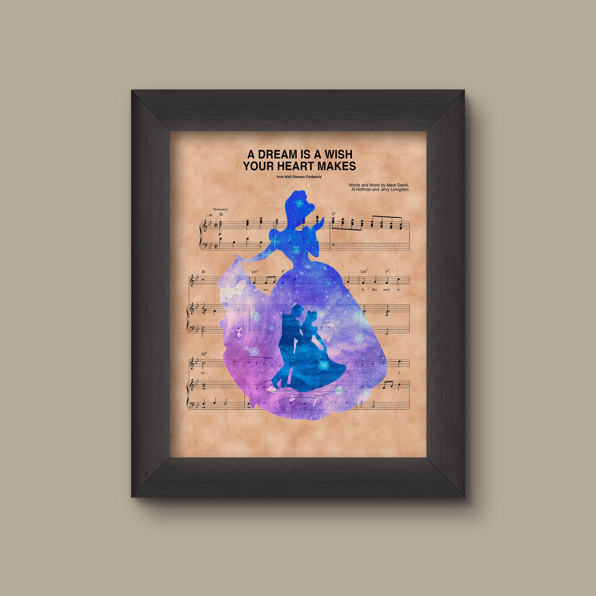Cinderella Silhouette Prince Charming A Dream Is A Wish Your | Etsy