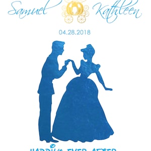 Disney Cinderella Wedding, Disney Wedding Gift, Personalized Disney