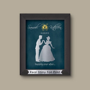 Disney Cinderella Wedding, Disney Wedding Gift, Personalized Disney Wedding Gift, Couple Gift, Disney Princess, Anniversary Gift, Carriage.