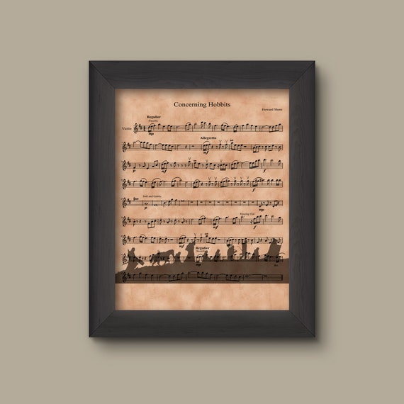 Lord of the Rings Fellowship Sheet Music Art Gift Fellowship Etsy