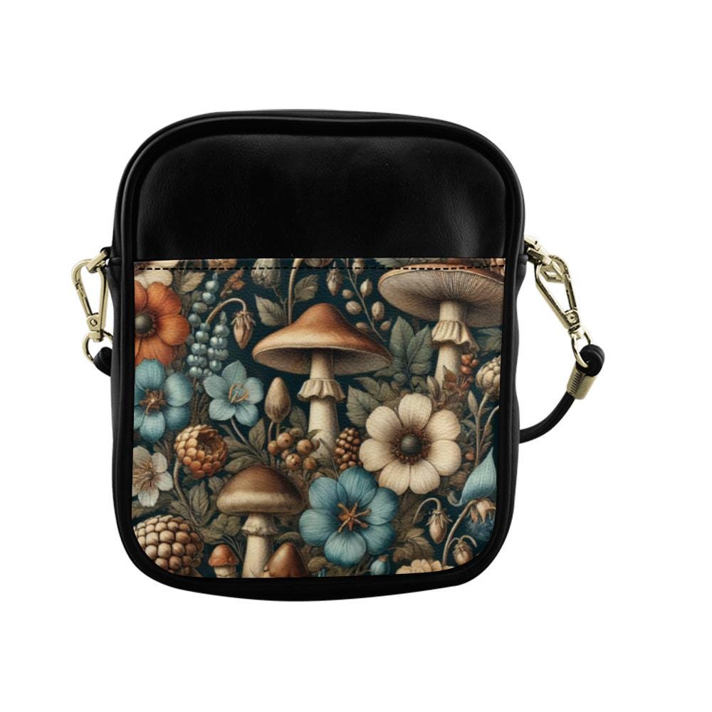 Mushroom Sling Bag: Cottagecore Fungi Crossbody Purse - Etsy