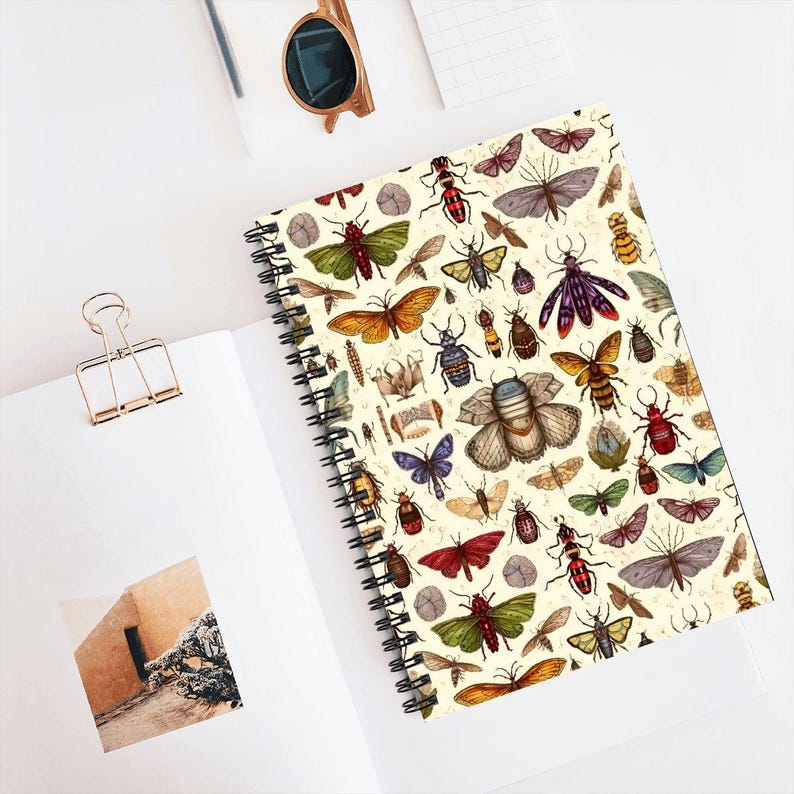 Vintage Bug Spiral Notebook: A5 Insect Journal for Nature Lovers image 9