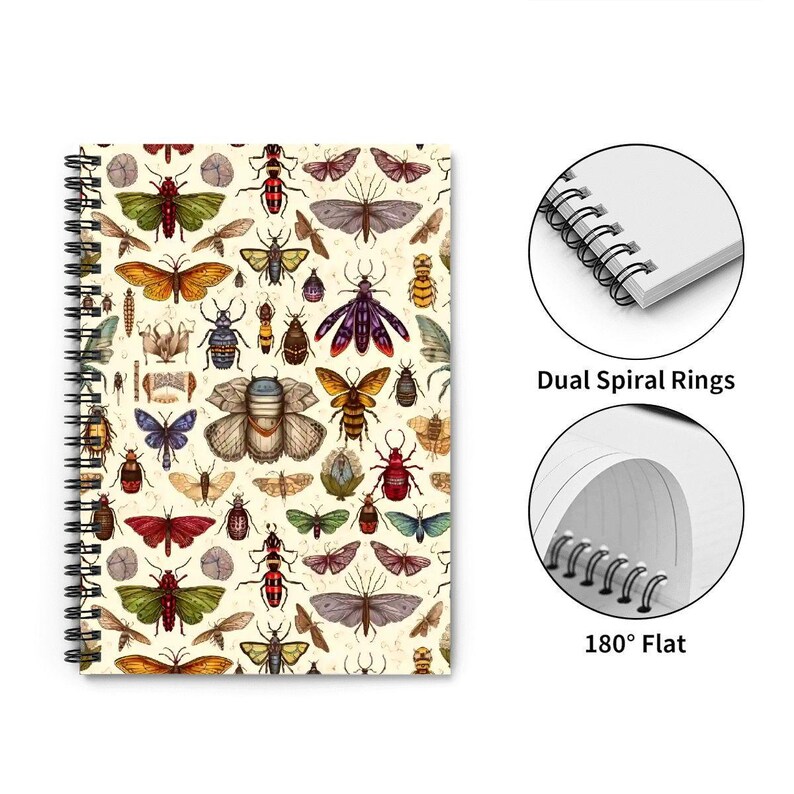 Vintage Bug Spiral Notebook: A5 Insect Journal for Nature Lovers image 8