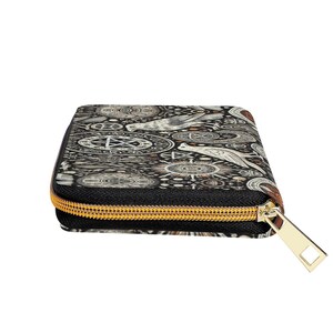 Pagan Vegan Leather Purse with Crow, Raven Design – Stylish and Functional image 3