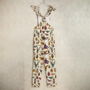 Insect Print Jumpsuit: Witchy Cottagecore Boho Overalls image 4