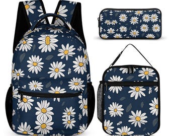 い*ご様 美品 Bonjour diary school bag 花柄 Bonjour Diary Denim