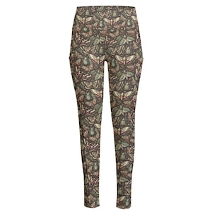 Bugs & Moths Leggings with Pockets: Gothic High Waist Yoga Pants