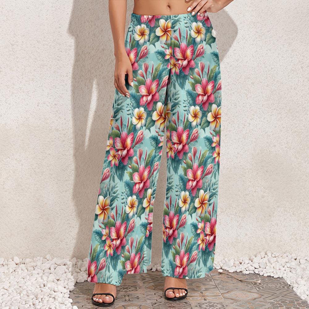 Tropical Pants For Women Women's Pants: Colorful, Printed Solid
