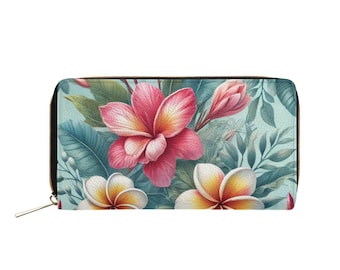 Hibiscus Hawaiiaanse mini-portemonnee | Stijlvol en draagbaar ontwerp