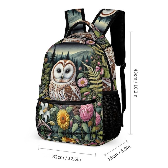 Woodland Owl Backpack Set: Kids School Bag, Lunch Bag  display picture 2