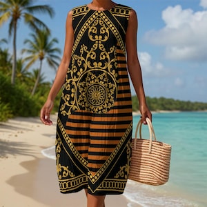 Black and Gold Tunic - Etsy Black and Gold Tunic - Etsy