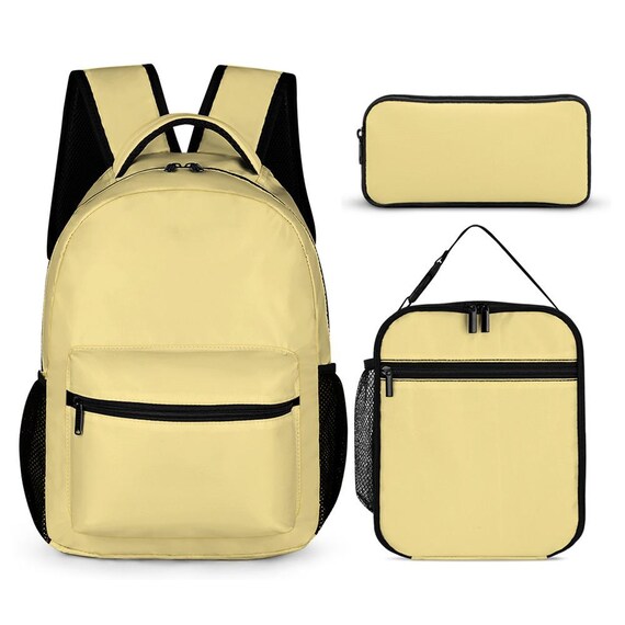 Vintage 3 Piece Set Backpack, Binder, Pencil Case Pen-Tab Pro Stuff 3-Ring Binder Backpack Multi Pocket Blue  main image 2