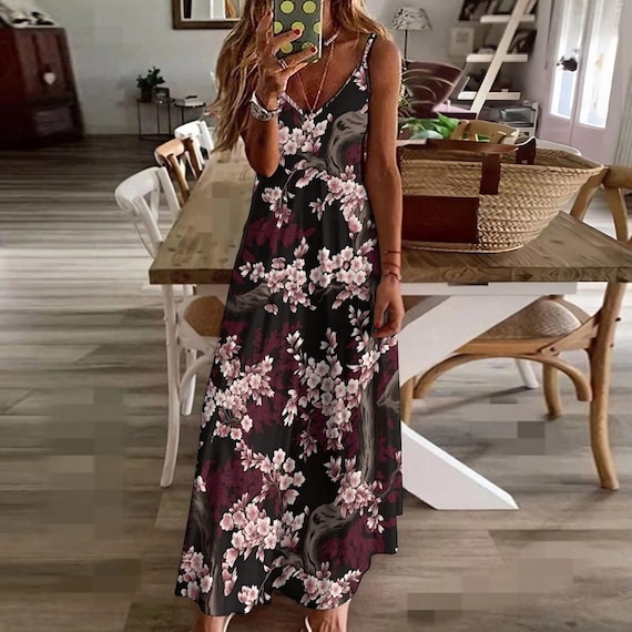 chinese dress ladies Red Floral Ricrac Midi Dress - All Dresses
