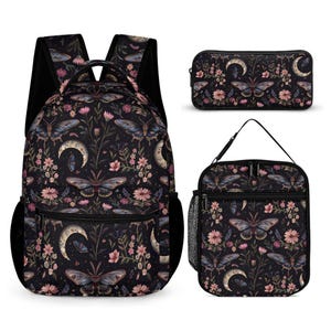 Wings of the Moon Kids School Set: Backpack, Lunch Bag & Pencil Case