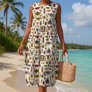 sardines linen dress Sardine Dress Review: Cute Beach Cover-Up Style