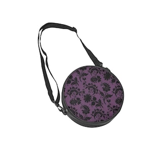 Purple Gothic Shoulder Bag | Witchy Crossbody Purse | Occult Satchel | Dark Aesthetic Goth Tote | Alternative Fashion Handbag