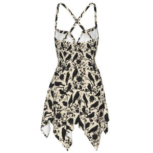 Raven Gothic Slip Dress: Witchy Boho Beach Dress image 2