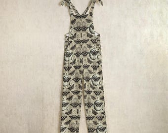 Moon Moth Jumpsuit: Witchy Boho Sleeveless Romper - Summer Outfit