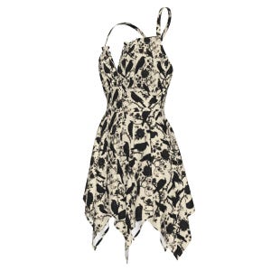 Raven Gothic Slip Dress: Witchy Boho Beach Dress image 5