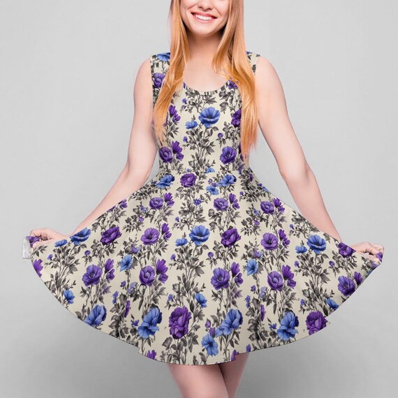 dark purple skater dress Purple Figure Skating Dress Wear Women's Girls' Long Sleeve Ice Skating Dress, Child 8 / Purple
