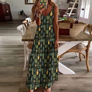 green emerald velvet dress 1960s Green Floral Babydoll Dress L – The Barn Owl Vintage Goods