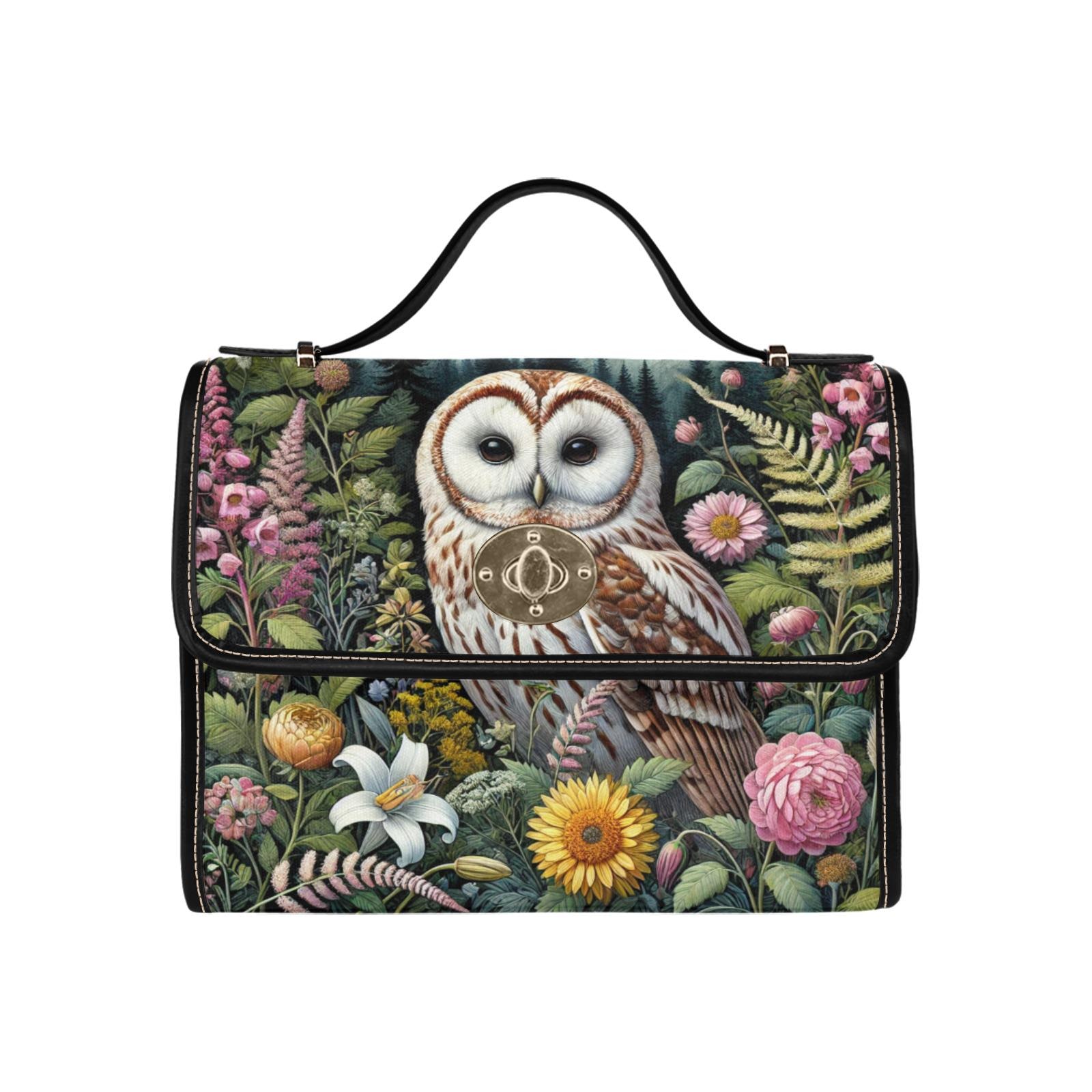 Owl Lock Bag: Woodland Cottagecore Crossbody Handbag