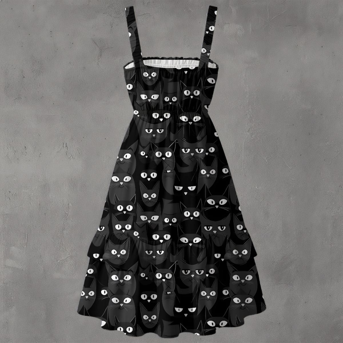 cat black dress Gothic For 1 x Womens Dress Care Instructions Black Cat Mesh Dress -