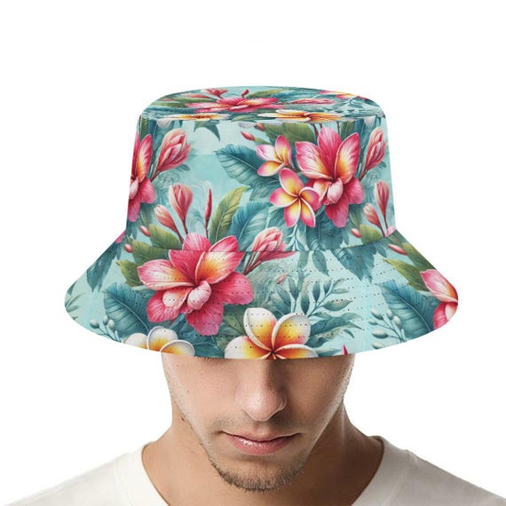 Tropical Floral Bucket Hat: Lightweight Summer Sun Hat Ireland