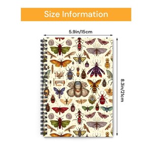 Vintage Bug Spiral Notebook: A5 Insect Journal for Nature Lovers image 3