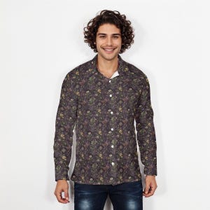 Witch&#39;s Garden Long Sleeve Shirt: Gothic Floral Cottagecore Style